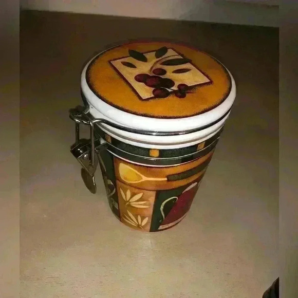 Vintage Ceramic Canister Jar coffee canister MSC Joshha - Picture 4 of 7